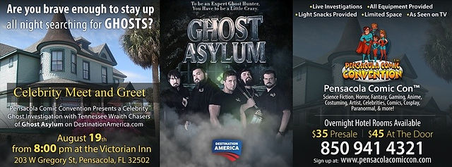 Ghost Asylum celebrity ghost investigation event banner